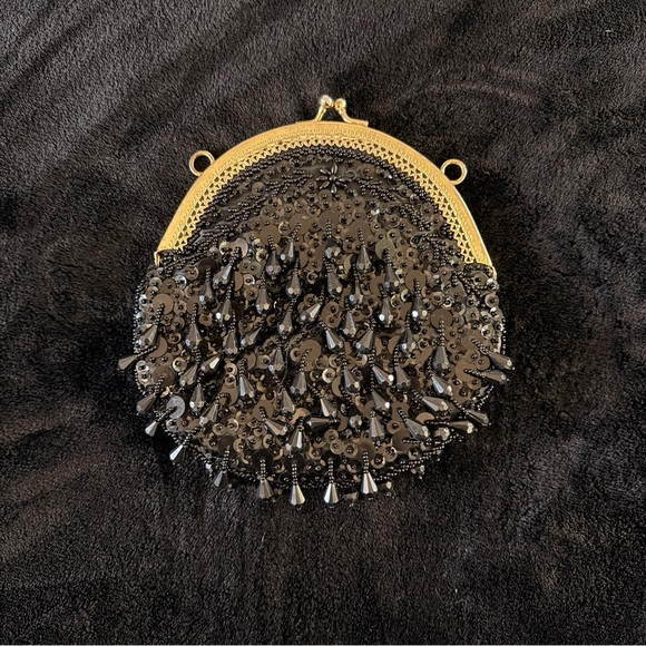 Vintage Beaded Sequins Formal Evening Cocktail Clutch - Picture 2 of 6